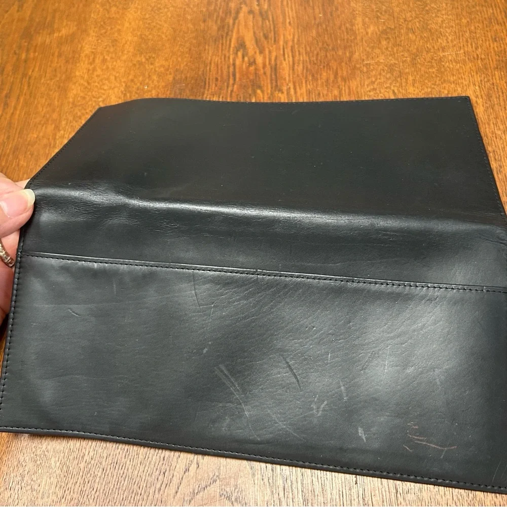 Mercedes-Benz Black GloveBox Wallet Organizer. Very soft, man made material.